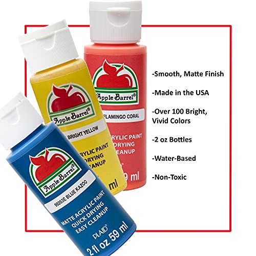 Apple Barrel Acrylic Paint in Assorted Colors (2 oz), 20216, Fuchsia