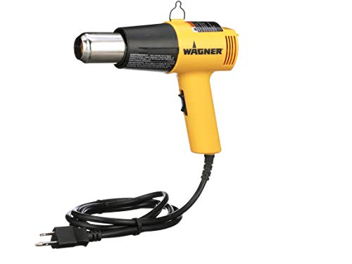 Wagner Spraytech 0503008 HT1000 Heat Gun, 2 Temp Settings 750ᵒF & 1000ᵒF, Great for Soften paint, Caulking, Adhesive, Putty Removal, Shrink Wrap, Bend Plastic Pipes, Loosen Rusted Nuts or Bolts